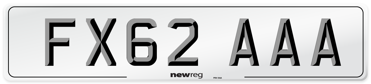 FX62 AAA Number Plate from New Reg